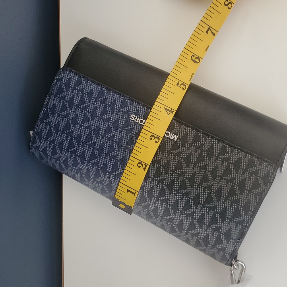 Michael Kors Jet Set Travel Crossbody Wallet Bag MK Logo Ombré NWT FREE SHIPPING - Picture 15 of 16